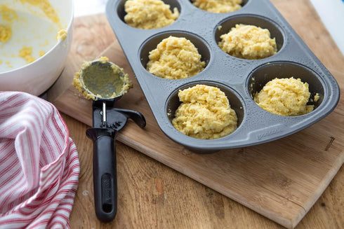 Everyday Nonstick Steel Muffin Pan, 6 Cup, Gray by GoodCook