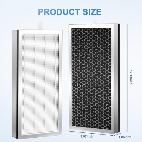 Replacement Filter, 2 Pack, Compatible with 40 Series Air Purifier, 3-in-1 H13 HEPA & Activated Carbon