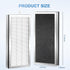 Replacement Filter, 2 Pack, Compatible with 40 Series Air Purifier, 3-in-1 H13 HEPA & Activated Carbon