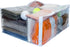 Set of 5 Clear Vinyl Zippered Storage Bags, 24 x 20 x 11 Inch