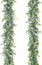 Lvydec 2 Pack Artificial Eucalyptus Garland, 5.5 Feet/Strand Fake Greenery for Wedding Decor