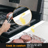 Silicone Stove Counter Gap Cover by Kindga - 21" Easy Clean Gap Filler Set of 2 (White)
