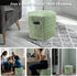 2 Hexagon Pouf Ottoman Stuffed with Pockets & Handle, Comfort Corduroy Poufs, Non-Slip Foot Stool Storage Ottoman, Foam