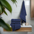 Set 6 100% 24" 50" Large Bath Towels of Cotton Terry x Quick Dry, Soft & Highly Absorbent Navy Blue Towels