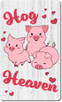 Pig Sign for Home Wall Decor, Metal Signs 12 x 8 in. Three Little Pigs Hog Heaven