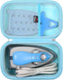 Mchoi Hard Case for Oliso M3Pro/M2 Mini Project Steam Iron, Travel Organizer Holders with Mesh Pocket, Case Only, Blue