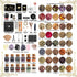 SHYSHINY 130Pack Wiccan Supplies and Tools for Protection, Witchcraft Supplies Witchy Gift for Beginners, Dried Herbs