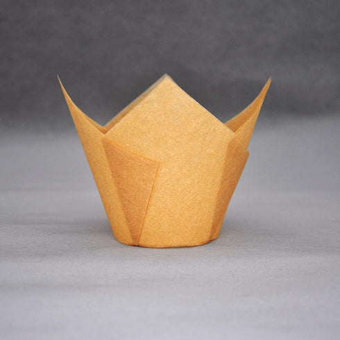 Extra Large Jumbo Muffin Greaseproof Paper Baking Cups - 2-1/4" x 3-3/4", Case of 125 pcs