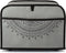 kwmobile Cover for 2 Slice Toaster - Compatible Toaster Cover - Indian Sun Grey