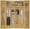 Bamboo Utensil Organizer for Kitchen Drawers, Expandable Tray and Cutlery Holder, Wood Dividers with 7 Adjustable Slots