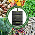 4 24" Layer Herb Drying Rack Hanging with Garden Pruning Shears, Large Zipper, Hook & Notepad, Foldable Drying Rack