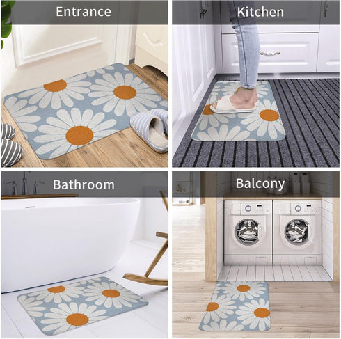 Welcome Mats for Front Door Outdoor Entry, Please Do Not Feed The Sasquatch Doormat, Non-Slip Mat, 17 x 30 Inch
