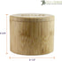 Totally Bamboo Salt Cellar with Magnetic Swivel Lid, 6 Ounce Capacity, Salt Engraved on Lid