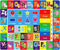 Baby Play Mat Kids Rug for Playroom, Playtime Collection ABC, Numbers, Animals,