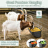 (6 3.5 Goat Feeders Hanging, Chicken Waterer Feeder Trough for Poultry Livestock * Quart Black)