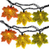 SUNSGNE 13.6FT Fall Lights Thanksgiving String Lights, 35LED Orange Yellow Green Maple