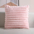 Super Soft Throw Pillow Cover, 20x20 Double Side Faux Fur Cushion Cover, Pink, 1 Piece