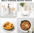 Trivets for Hot Dishes, 5 Pcs 7 Inch Hot Pads with Storage Basket for Kitchen Countertops, Heat Resistant Cotton Table