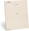 321Done Recipe Paper: 8.5x11 Tan Full Page Blank Recipe Paper, 50-Pack for Recipe Binder and Organizer