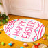 Easter Bathroom Rug, Easter Eggs Bunny Mat, Non-Slip Doormat for Indoor Outdoor Home Holiday Decoration