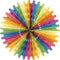 Beistle Multi-Color Tissue Fan