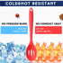 Boao 4 Pcs Silicone Cooking Spoons Set, Nonstick Mixing Spoons, Slotted Spoons, Large Heat Resistant Spoons for Kitchen