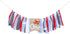 Baci 1st Airplane Highchair Banner for Birthday - First Birthday Decor, Photo Booth Props, Best Party Supplies