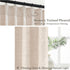 54 Inches 2 Sets, Pinch 40"Wx54"L Natural Linen Small Kitchen Curtains Long Panels Light Filtering Memory Trained