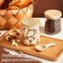 20 Tessco for you Pcs Yogurt Jar Lids with Small Spoons Bamboo Jar Lids with Silicone Sealing Rings Wooden Spoons