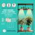 Dimmer, Dual Head LED Grow Light for Indoor Plants, Full Spectrum Under Cabinet Plant Light for Shelves, High PPFD