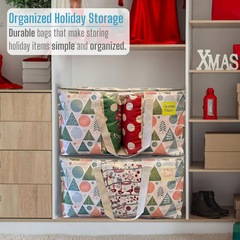 6 Pack Packing 6 Pack) VENO Moving Bags, Large Christmas Storage Bins with lids, Supplies for College, Alternative