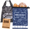 Seaury Kareen Bread Bag, 2 Packs Reusable Sourdough Storage Bag With Zipper for Homemade