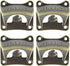 Vintage Square Wall Mounted Bottle Opener, Stainless Beer Cap Opener Antique Bronze (Pack of 4)