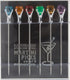 Prodyne DM-6-C Multicolor Diamond-Head Martini Picks, Set of 6, 1oz