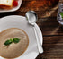 KEAWELL Premium 7" Louise Soup Spoons, 18/10 Stainless Steel, Dishwasher Safe Set of 4