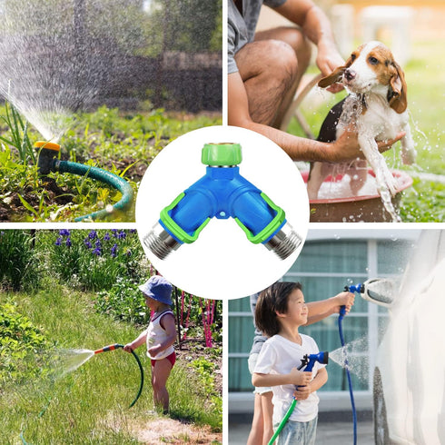2 3 Garden Hose Splitter Way Heavy Duty, Hose Connector Faucet Splitter way, Water Splitter Outdoor Spigot Hose Bib