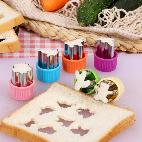 Vegetable Cutter Shapes Set, Mini Sizes Cookie Cutters Set, 24pcs for Kids Baking and Food Supplement