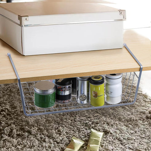 3 Pack 15 10 5.5 Inch Closet Jucoan Under Shelf Baskets, x x Slide in Wire Hanging Storage Baskets Under Cabinet Shelf