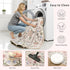 5x7 Maxsoft Large Area Rugs for Living Room Bedroom, Washable Floral Area Rugs, Non-Slip and Stain Resistant Soft Throw