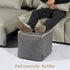 18 18 Inch Louis Donn x Unstuffed Storage Pouf Ottoman Cover, Square Cotton Linen Footstool Cover, DIY Bean Bag