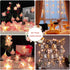 2PCS, 16.5ft 30 Pink LED Flower String Lights LED Flower Fairy String Light ,USB Plug Fairy Lights for Bedroom
