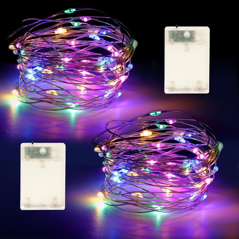 YPHSOL Fairy Lights Battery Operated String Lights 16.4ft 50LED Flashing and Constant Light