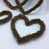 Amyzor Heart Shape Natural Grapevine Wreath Ring, DIY Craft Vines Base for Rustic Decor