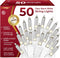 stargo Clear Warm White Christmas Lights - 9 ft String of 50 Incandescent
