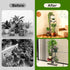 Phyluckny 4 Tier-5 Plant Stand Indoor Outdoor, Corner Metal Plant Stands, Heavy Duty Tall Planter Shelf for Multiple
