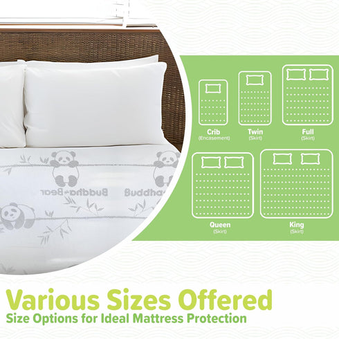 Buddha Bear Mattress Protector Waterproof | Extra Soft | (King)
