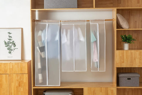 XIAKE Garment Bags Premium Thickened Dust Cover for Clothes Storage, Moisture-proof Organizer