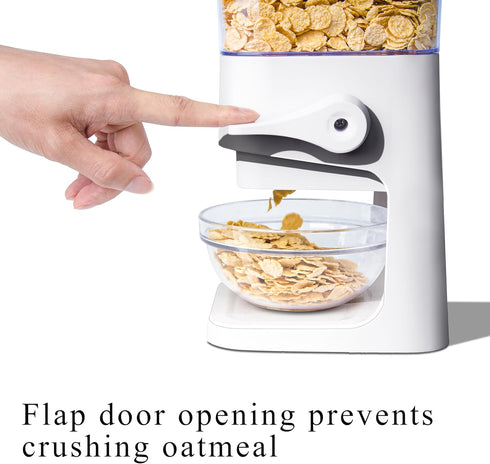 Cereal Dispenser Countertop, 5L Storage Container for Pantry, Large Dry Food Dispenser for Oatmeal, Candy, Snack