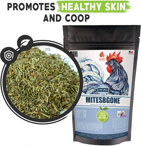 16 oz (1 lb) Pampered Chicken Mama Backyard Chicken Nesting Herbs - MitesBGone All-Natural Backyard Chicken Feed
