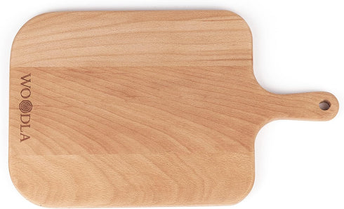 Individual Charcuterie Small Wood Cutting Board with Handle, 12.8 x 7.5 Inch (CB-001, Medium)